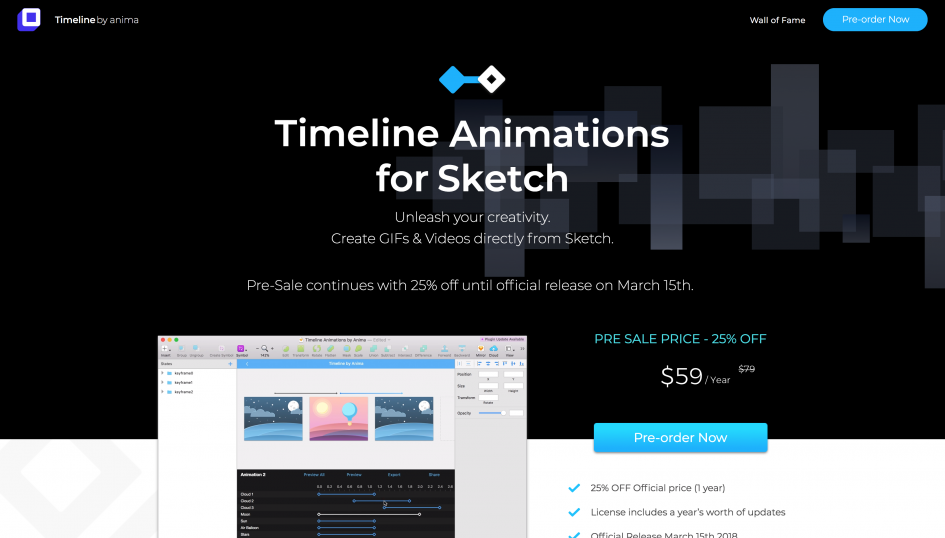 Sketch上でアニメーションがデザインできるプラグイン Timeline For Sketch Web Design Trends