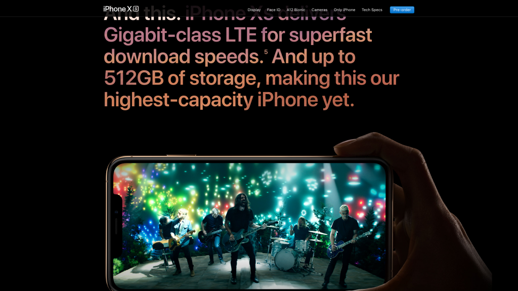 iPhone XS公式サイトのWebデザインから学べること  Web Design Trends