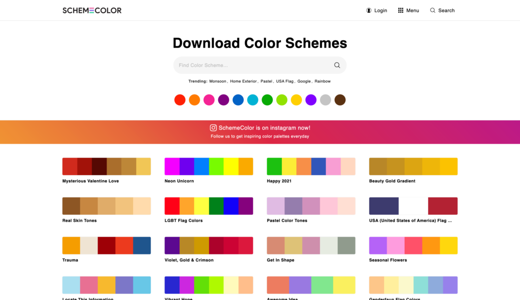 21年版 おしゃれな配色パターンが見つかる カラーパレット人気ツール個まとめ Web Design Trends